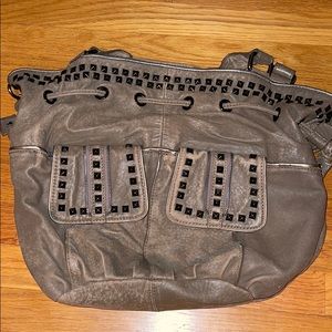 Vince Camuto leather studded large hobo purse